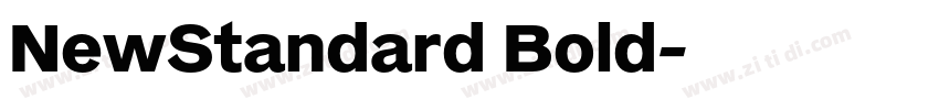 NewStandard Bold字体转换